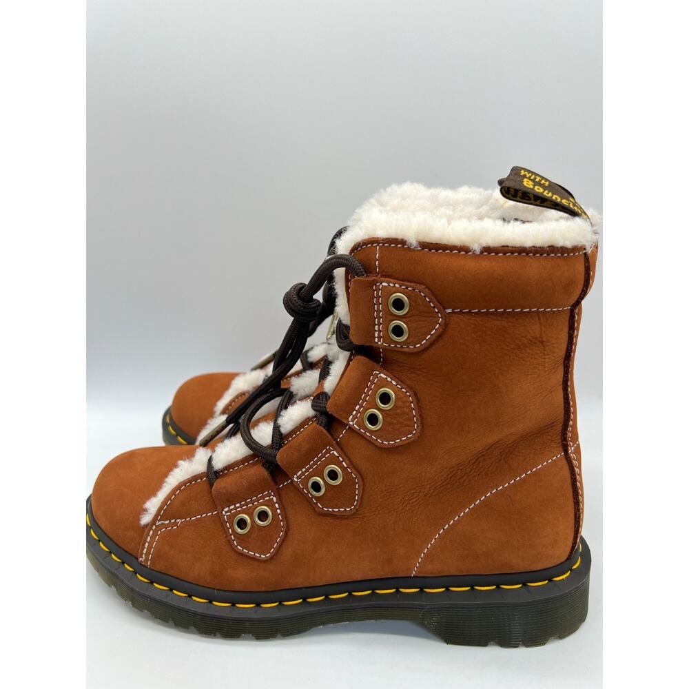 Dr. Martens 1460 Lace to Toe Fur Lined Buttersoft Lace Up Boots Women's Size 10 - Picture 2 of 16